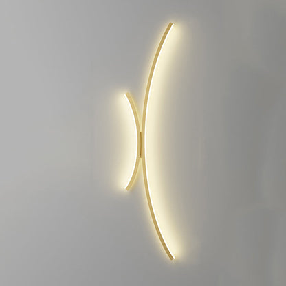 Minimalist Line Aluminum Silicone LED Wall Sconce Lamp