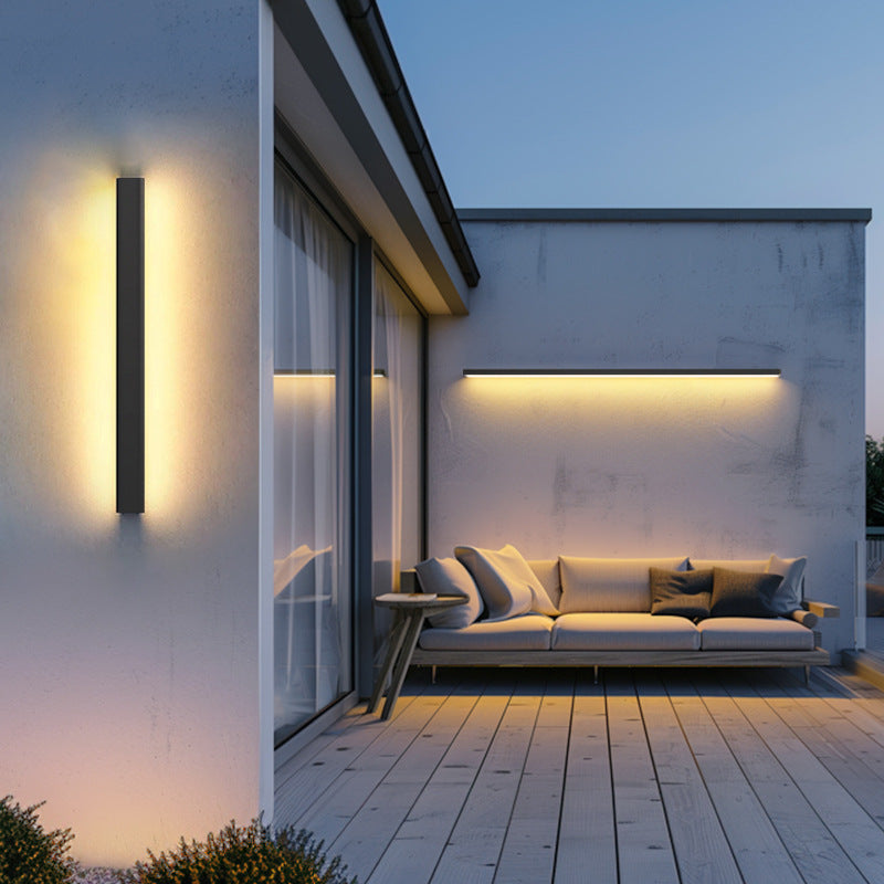 Outdoor Long Aluminum Acrylic LED Wall Sconce Lamp