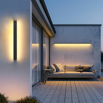 Outdoor Long Aluminum Acrylic LED Wall Sconce Lamp