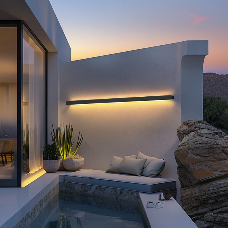 Outdoor Long Aluminum Acrylic LED Wall Sconce Lamp