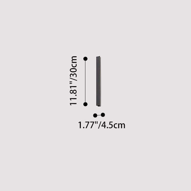 Outdoor Long Aluminum Acrylic LED Wall Sconce Lamp