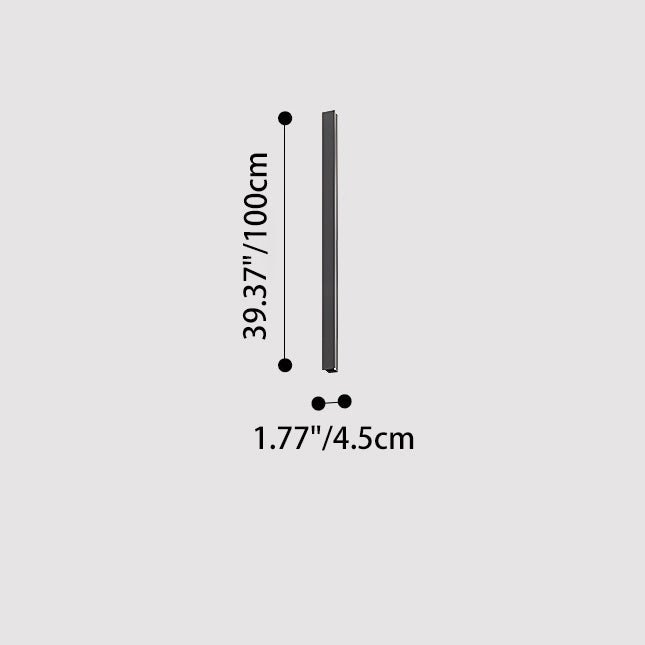 Outdoor Long Aluminum Acrylic LED Wall Sconce Lamp