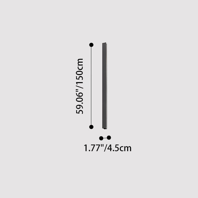 Outdoor Long Aluminum Acrylic LED Wall Sconce Lamp