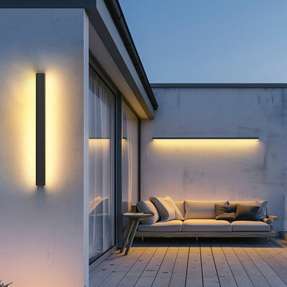 Outdoor Long Aluminum Acrylic LED Wall Sconce Lamp
