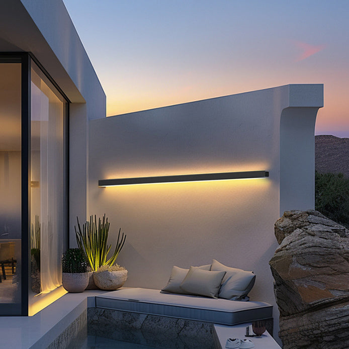 Outdoor Long Aluminum Acrylic LED Wall Sconce Lamp