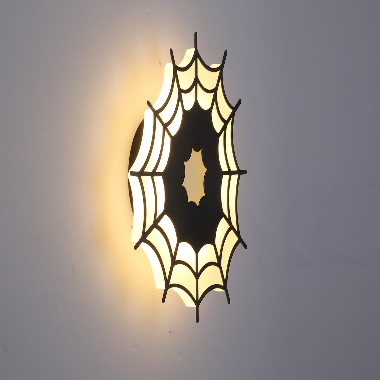 Creative Spider Web Iron Acrylic LED Wall Sconce Lamp