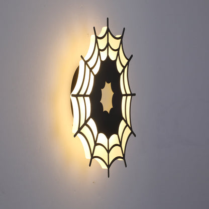 Creative Spider Web Iron Acrylic LED Wall Sconce Lamp