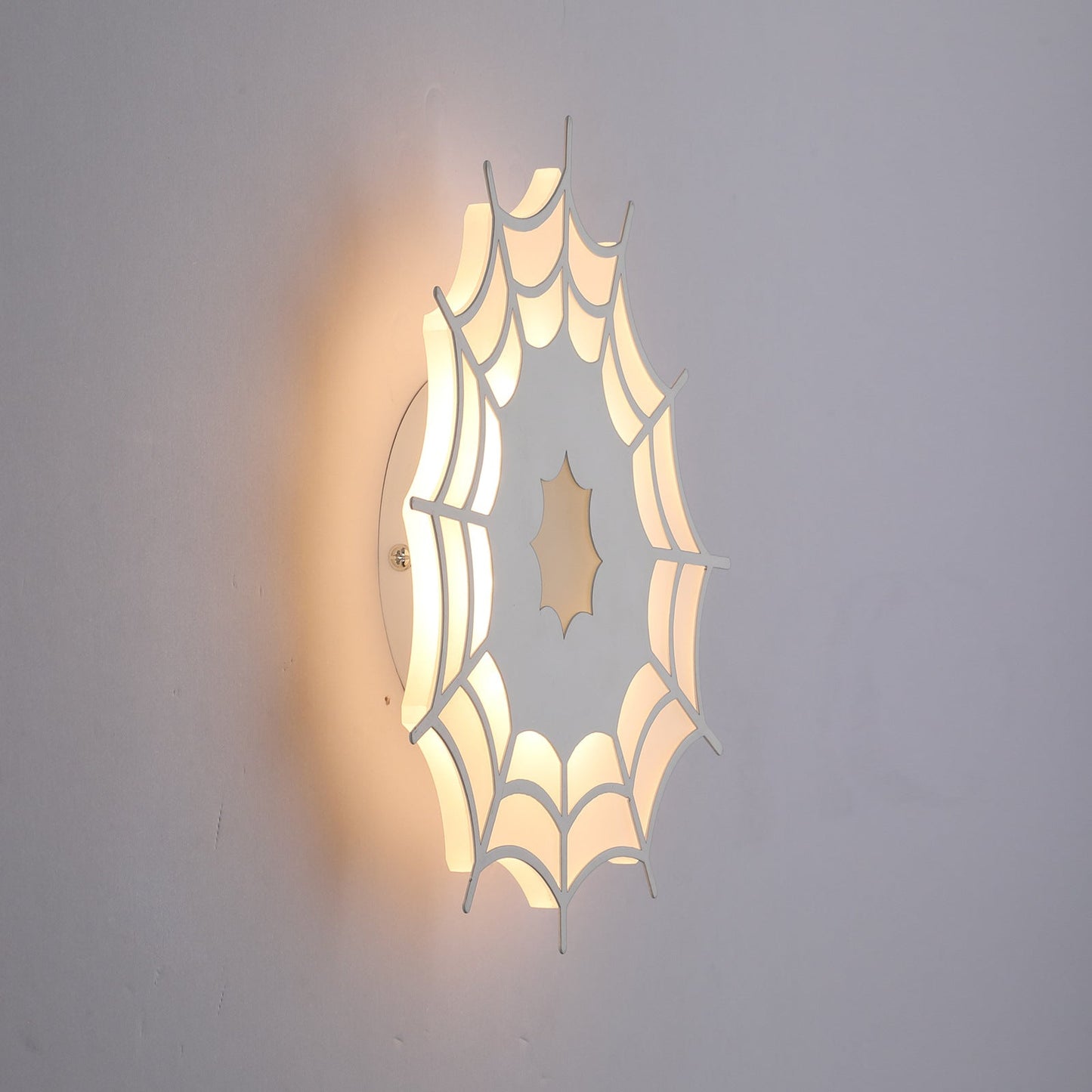 Creative Spider Web Iron Acrylic LED Wall Sconce Lamp