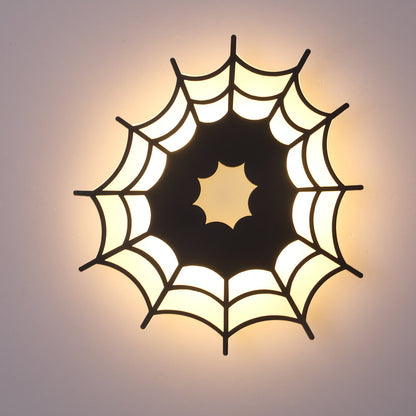 Creative Spider Web Iron Acrylic LED Wall Sconce Lamp