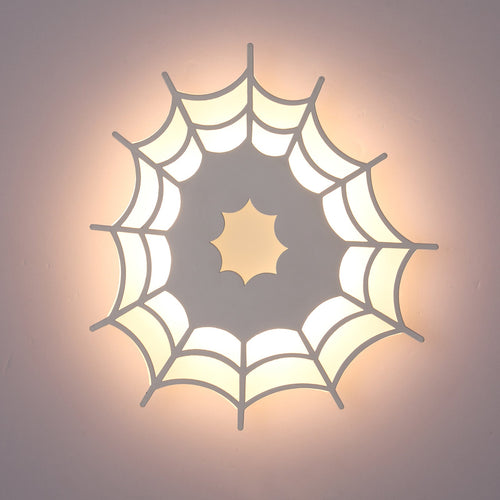 Creative Spider Web Iron Acrylic LED Wall Sconce Lamp