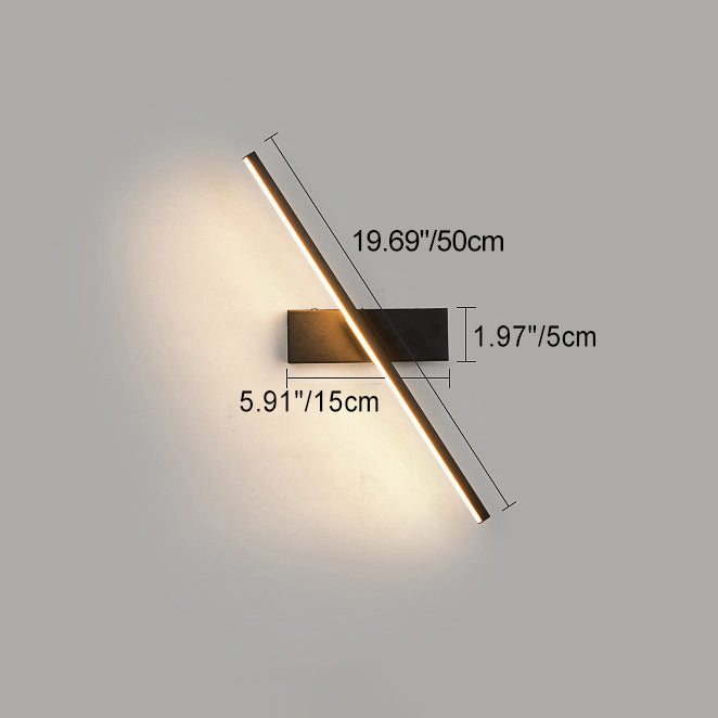 Modern Minimalist Long Iron Aluminum LED Wall Sconce Lamp