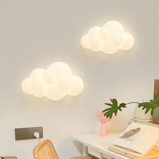 Stars Cloud Leaf Hardware PE LED Wall Sconce Lamp