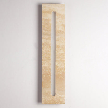 Outdoor Travertine Frame Acrylic Shade LED Wall Sconce Lamp