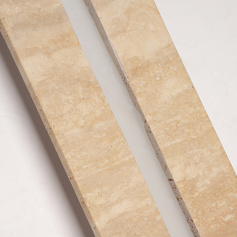 Outdoor Travertine Frame Acrylic Shade LED Wall Sconce Lamp