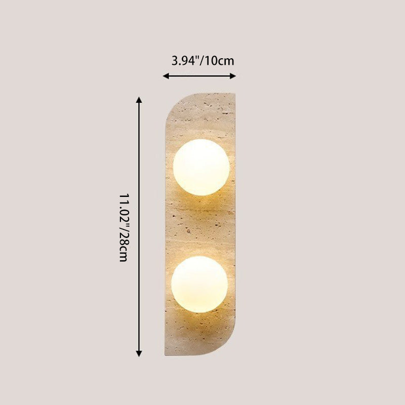 Japanese Glass Shade 1/2/3 Light Wall Sconce Lamp