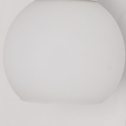Cylinder Flower Iron Glass Shade 1-Light Wall Sconce Lamp
