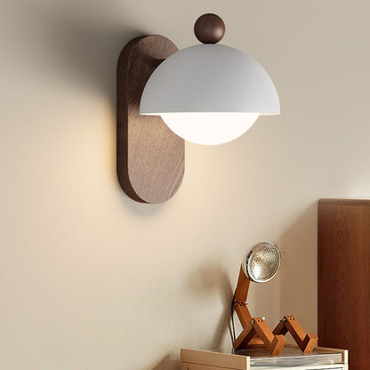 Mid-Century Modular Spherical 1-Light Wall Sconce Lamp
