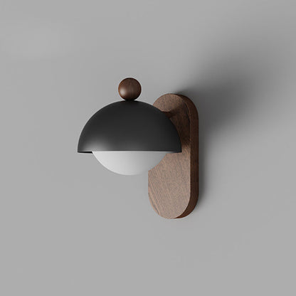 Mid-Century Modular Spherical 1-Light Wall Sconce Lamp