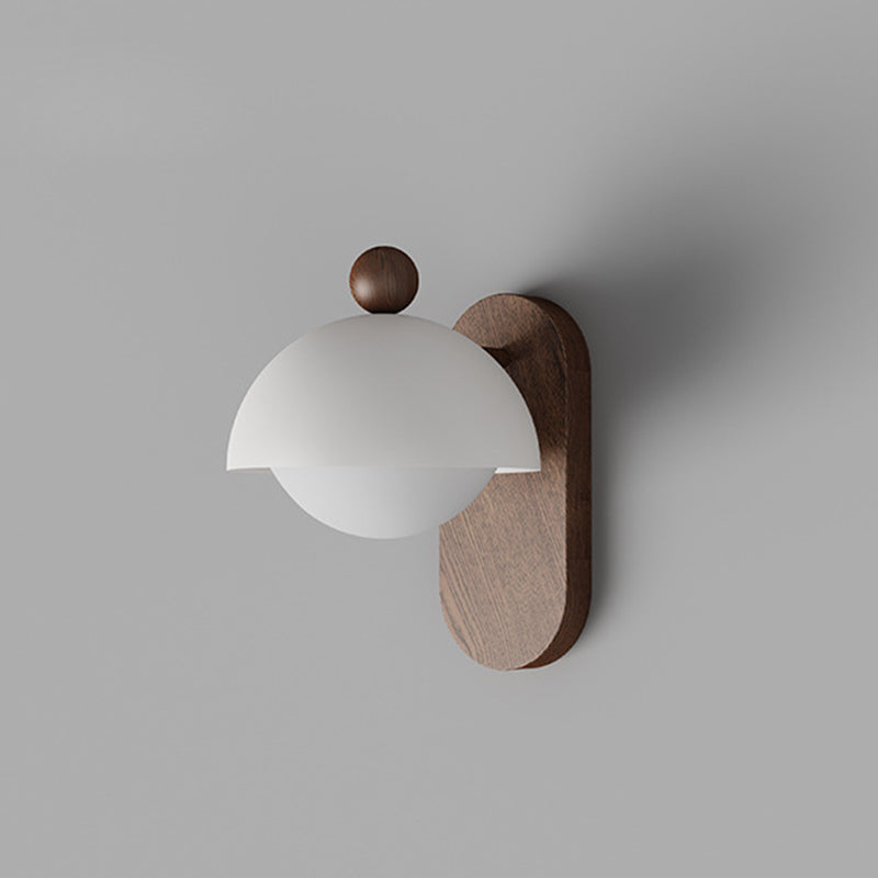 Mid-Century Modular Spherical 1-Light Wall Sconce Lamp