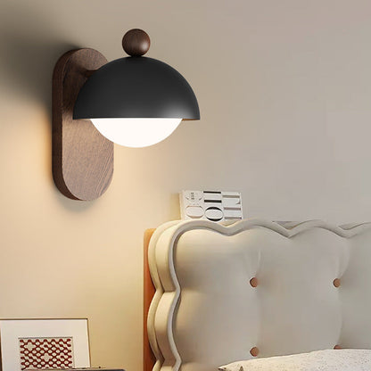 Mid-Century Modular Spherical 1-Light Wall Sconce Lamp