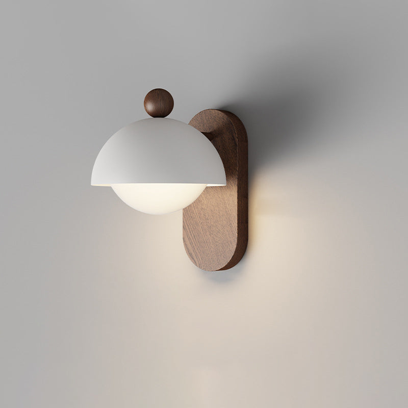 Mid-Century Modular Spherical 1-Light Wall Sconce Lamp
