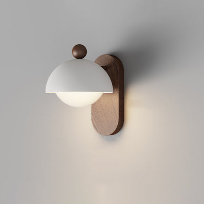 Mid-Century Modular Spherical 1-Light Wall Sconce Lamp