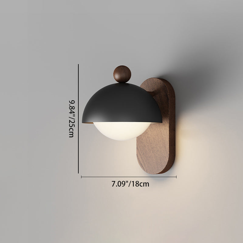 Mid-Century Modular Spherical 1-Light Wall Sconce Lamp