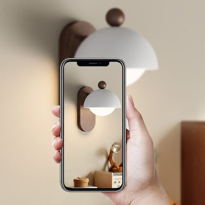 Mid-Century Modular Spherical 1-Light Wall Sconce Lamp