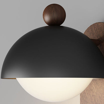 Mid-Century Modular Spherical 1-Light Wall Sconce Lamp