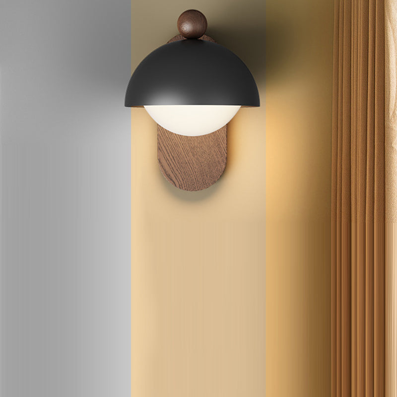 Mid-Century Modular Spherical 1-Light Wall Sconce Lamp