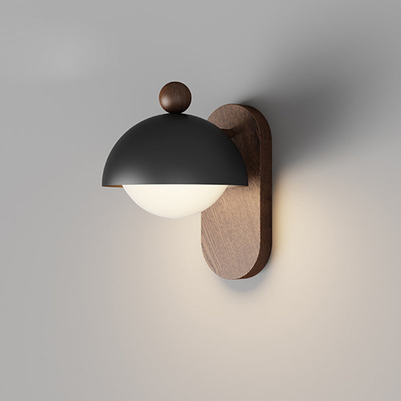 Mid-Century Modular Spherical 1-Light Wall Sconce Lamp