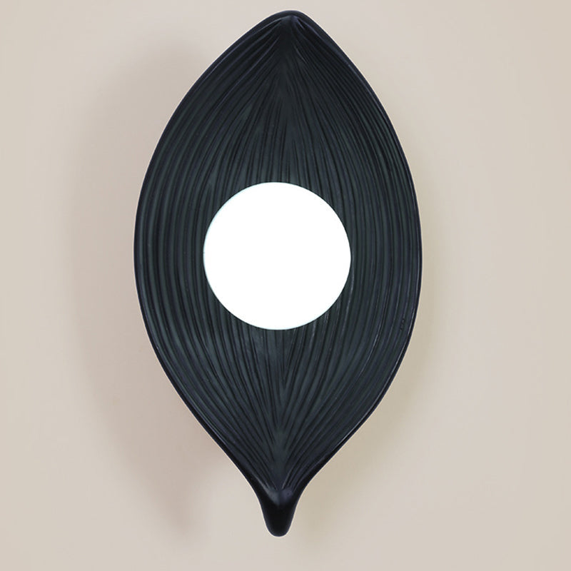 Japanese Rotomolding Leaf-Shaped 1-Light Wall Sconce Lamp