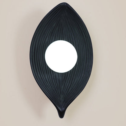 Japanese Rotomolding Leaf-Shaped 1-Light Wall Sconce Lamp
