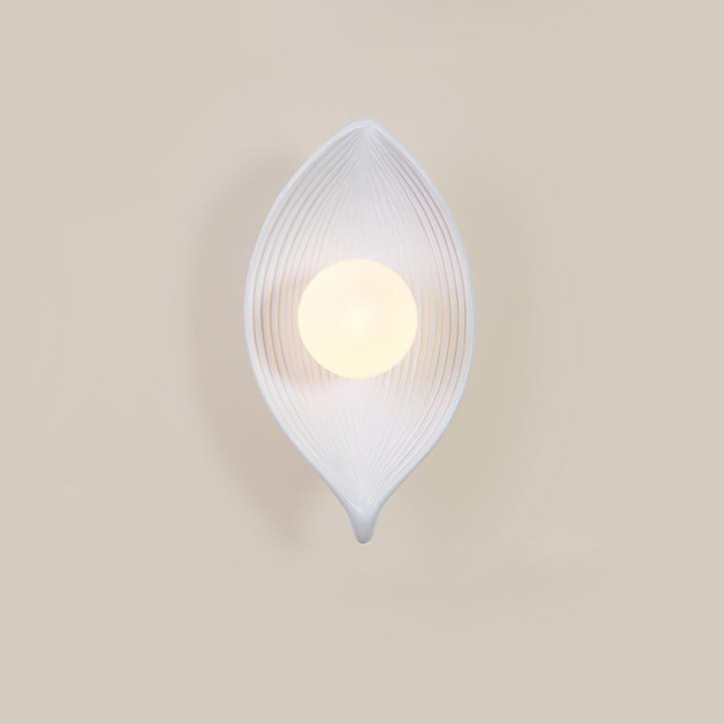 Japanese Rotomolding Leaf-Shaped 1-Light Wall Sconce Lamp