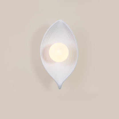Japanese Rotomolding Leaf-Shaped 1-Light Wall Sconce Lamp