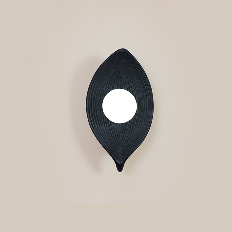 Japanese Rotomolding Leaf-Shaped 1-Light Wall Sconce Lamp