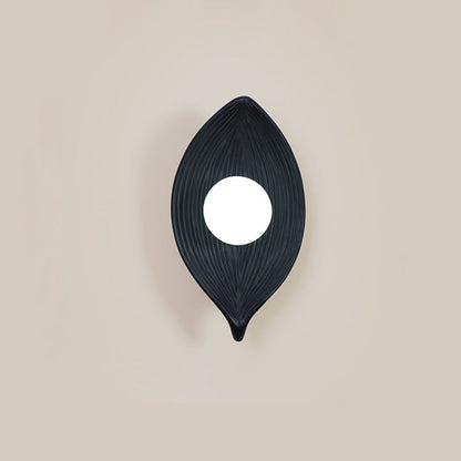Japanese Rotomolding Leaf-Shaped 1-Light Wall Sconce Lamp