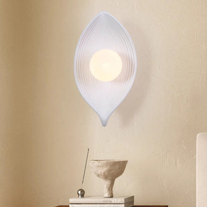 Japanese Rotomolding Leaf-Shaped 1-Light Wall Sconce Lamp