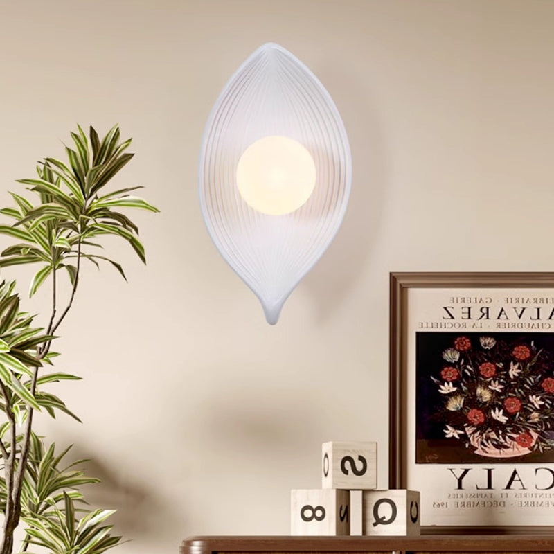 Japanese Rotomolding Leaf-Shaped 1-Light Wall Sconce Lamp