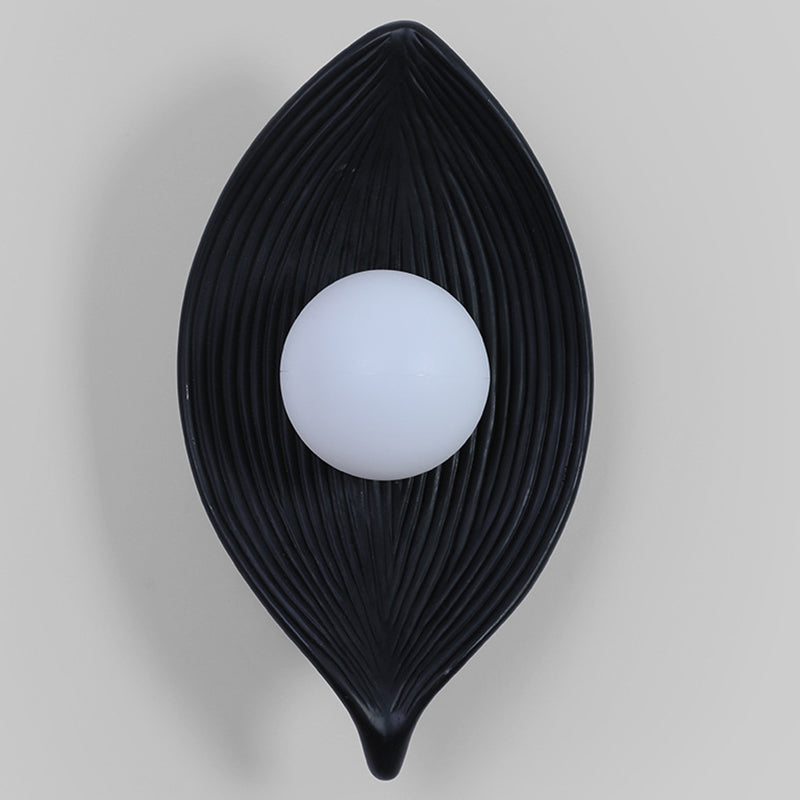 Japanese Rotomolding Leaf-Shaped 1-Light Wall Sconce Lamp