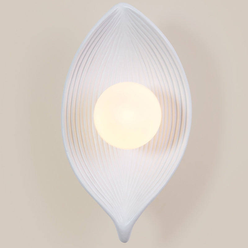 Japanese Rotomolding Leaf-Shaped 1-Light Wall Sconce Lamp