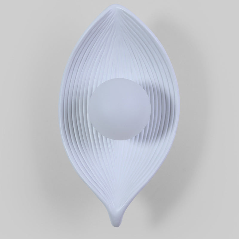 Japanese Rotomolding Leaf-Shaped 1-Light Wall Sconce Lamp
