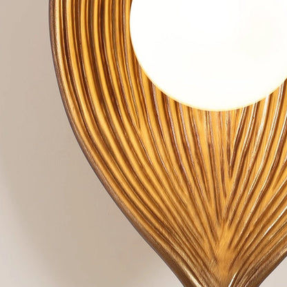 Japanese Rotomolding Leaf-Shaped 1-Light Wall Sconce Lamp