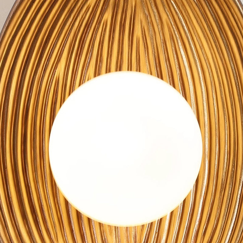 Japanese Rotomolding Leaf-Shaped 1-Light Wall Sconce Lamp