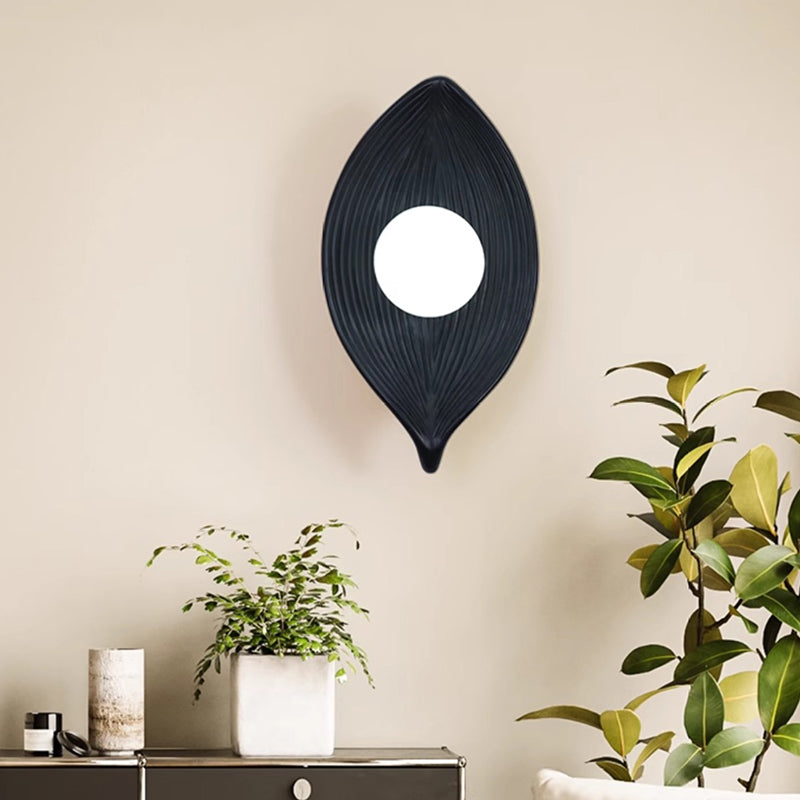 Japanese Rotomolding Leaf-Shaped 1-Light Wall Sconce Lamp