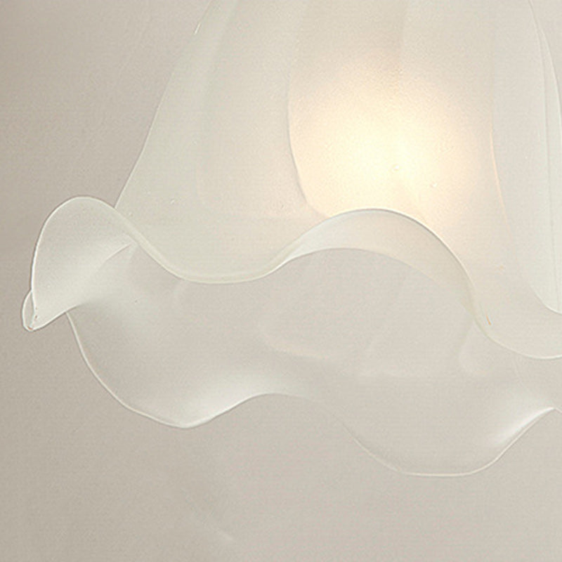 European Drum Glass Copper 1-Light Wall Sconce Lamp