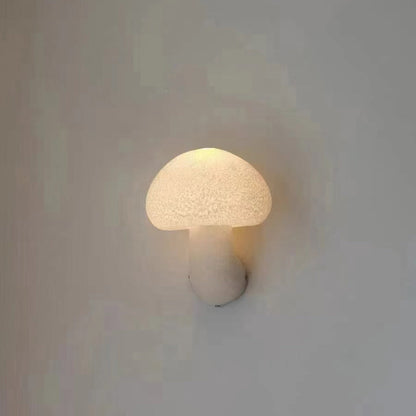 Contemporary Creative Mushroom Resin LED Wall Sconce Lamp