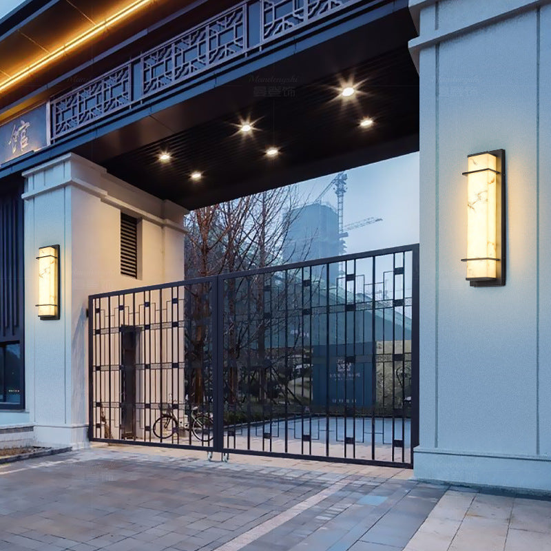 Chinese Resin Stainless Steel LED Wall Sconce Lamp