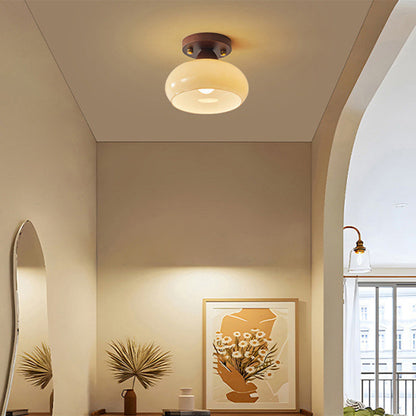 Traditional Iron Dome Ceiling Light