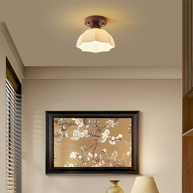 Traditional Iron Dome Ceiling Light
